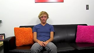 Super cute gay teen shoves a dildo up his ass while wanking