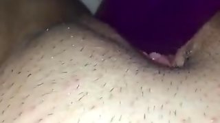 Fucking myself with thick 8inch dildo