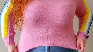 Curvy redhead